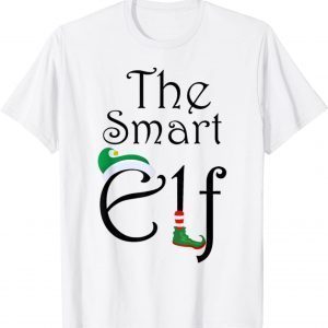 Smart Elf Matching Family Group Christmas Party Pajama Gift Tee Shirt