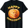 happy christmas anti joe biden funny halloween 2021 pumpkin T-Shirt