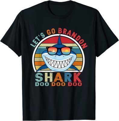 Lets Go Brandon, Let's Go Brandon Shark Doo Doo Doo Vintage T-Shirt