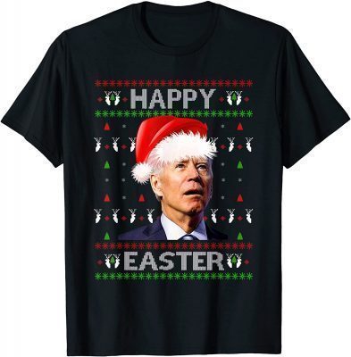 Official Anti Biden Happy Easter Ugly Christmas Sweater Xmas T-Shirt