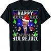 Classic Santa Joe Biden Happy 4th of July Ugly Christmas Sweater T-Shirt