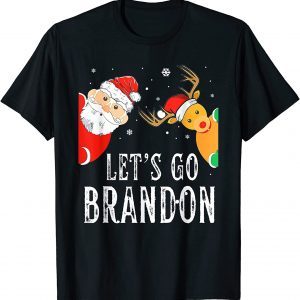 Let's Go Branson Brandon Christmas Santa Reindeer Gift TShirt