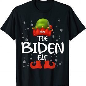 Official The Biden Elf Family Matching Christmas Group Funny Pajama Gift TShirt