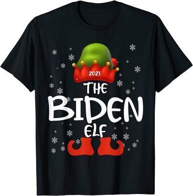 Official The Biden Elf Family Matching Christmas Group Funny Pajama Gift TShirt