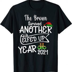 Official Group Christmas, 2021 Family Christmas, Family Elfed Up Year T-Shirt