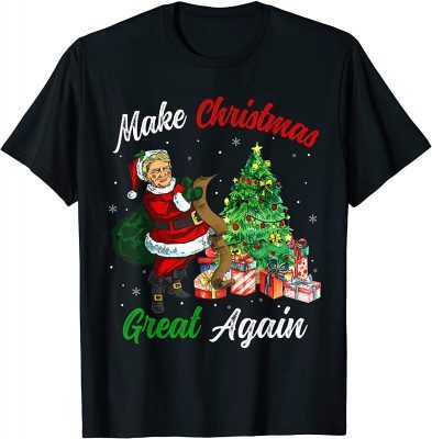Make Christmas Great Again Funny Trump Ugly Christmas Men Classic T-Shirt