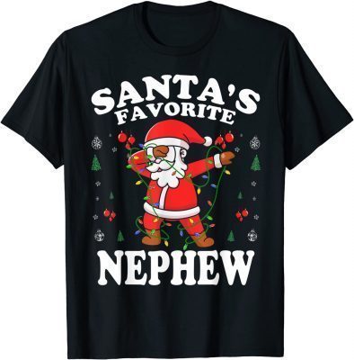 Official Santa’s Favorite NEPHEW Christmas Xmas T-Shirt