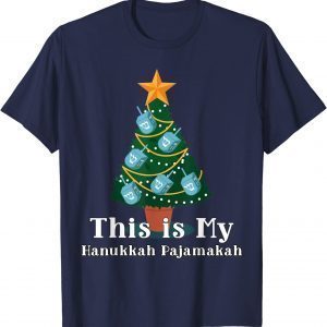 Classic This Is My Hanukkah Pajamakah Menorah Nine Candles T-Shirt