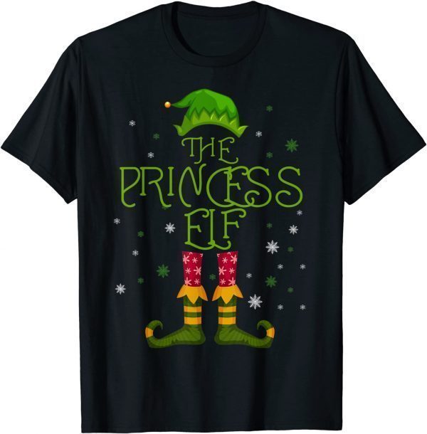 Official The Princess Elf Family Matching Group Christmas Pajama T-Shirt
