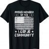 Vintage American Flag Proud Member Of The LGBFJB Community T-Shirt