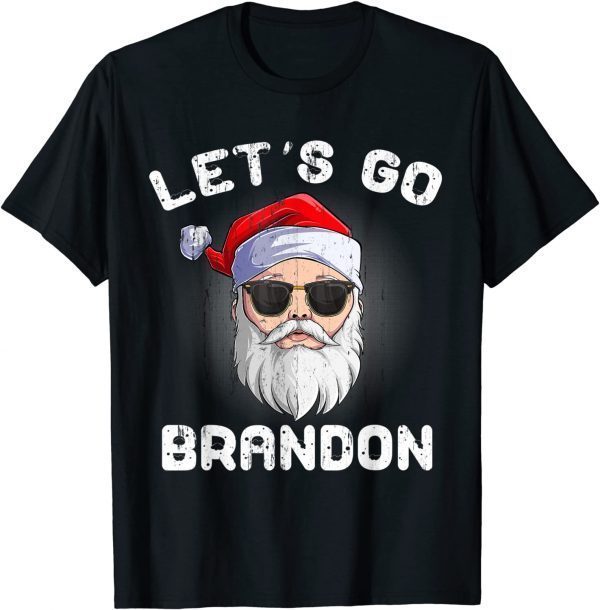 Christmas Let's Go Brandon Santa Claus Xmas T-Shirt