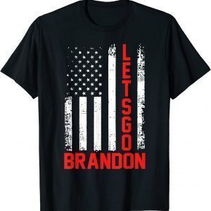 Let's Go Brandon Conservative US Flag Unisex T-Shirt