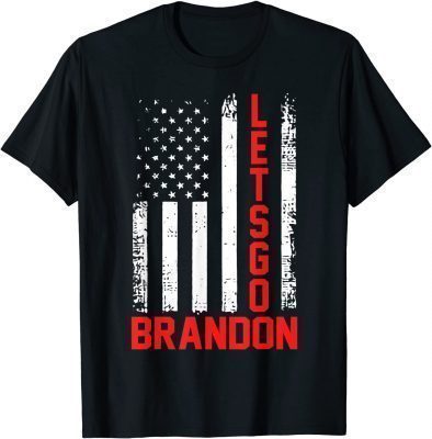 Let's Go Brandon Conservative US Flag Unisex T-Shirt