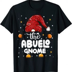 Abuelo Gnome Leopard Family Matching Christmas Party Pajama T-Shirt