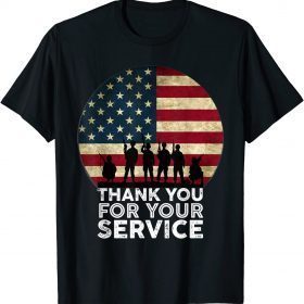 Thank You for your Service Veterans Day American Flag Unisex T-Shirt