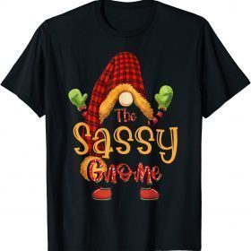 Sassy gnome christmas pajamas matching family group 2021 T-Shirt