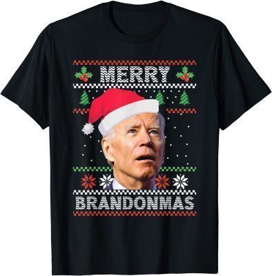 Merry Brandonmas Funny Joe Biden Christmas Ugly Sweater Unisex T-Shirt