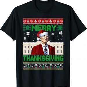 T-Shirt Joe Biden Merry Thanksgiving Uglys Christmas