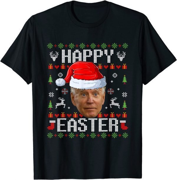 Official Santa Joe Biden Happy Easter Ugly Christmas Sweater T-Shirt
