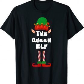 2021 Queen Elf Matching Family Group Christmas Party Pajama Pj T-Shirt