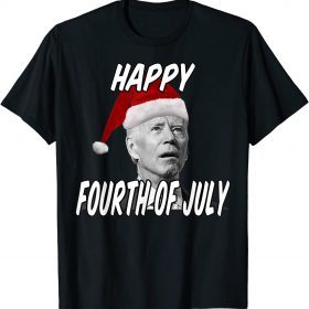 Santa Joe Biden Happy 4th of July Ugly Christmas Sweater Gift Tee Shirts
