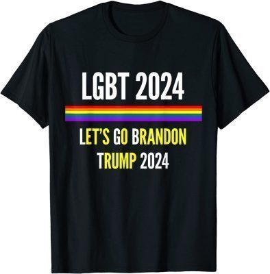 Official LGBT 2024 Let's Go Brandon Lets Trump 2024 TShirt