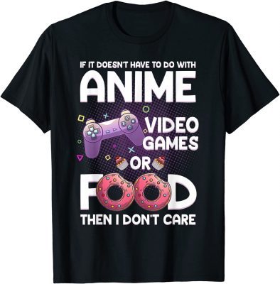 Funny Anime Art For Women Men Teen Girls Anime Merch Anime Lovers T-Shirt