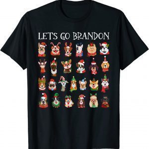 Let's Go Braden Brandon Conservative Dog Christmas Pajamas Gift T-Shirt