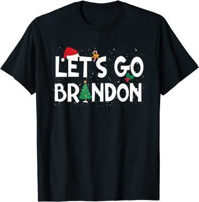 2021 Let's Go Brandon Anti Joe Biden Chant Joke Funny Christmas T-Shirt