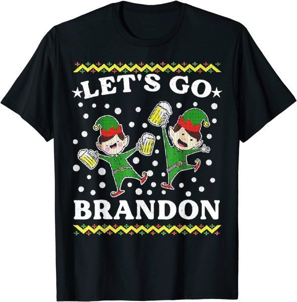 Let's Go Branson Brandon Anti Biden Chant Ugly Christmas Tee Shirts