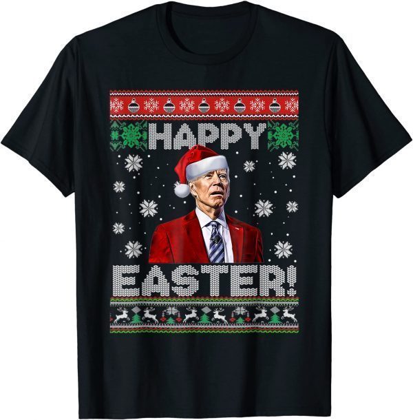Official Joe Biden Happy Easter Ugly Christmas T-Shirt