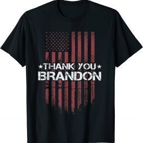 2021 Thank You Brandon, Vintage American Flag T-Shirt