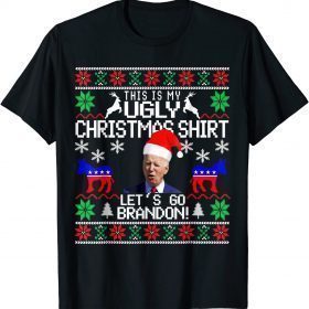 Funny Let's Go Brandon Ugly Christmas Sweater Biden T-Shirt