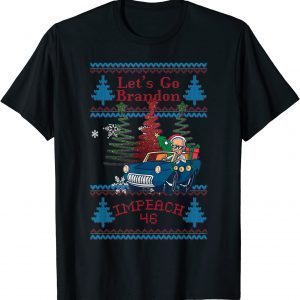 Jingle Joe Biden Santa Impeach 46 Go Brandon USA Christmas Classic T-Shirt