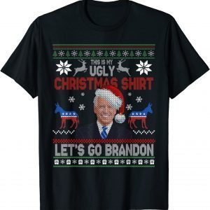 2021 Let's Go Ugly Christmas Apparel Brandon Anti Biden Gift TShirt