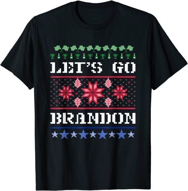 Funny Lets Go Branson Brandon Christmas Conservative Anti Liberal T-Shirt