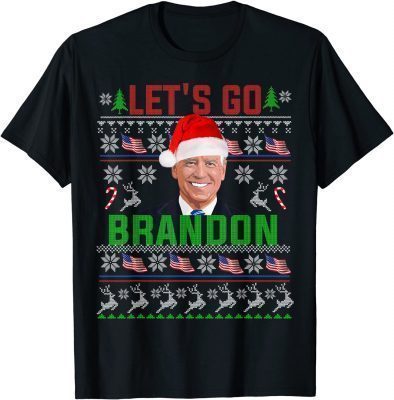 Let's Go Brandon Ugly Christmas Anti Biden Pro America T-Shirt