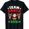 Team Santa 2021 Christmas Pajamas Family Santa Kids Toddler Funny T-Shirt