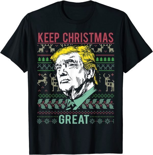 Official Trump Ugly Sweater Design for Christmas T-Shirt