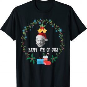 Joe Biden Happy 4th of July Ugly Santa Christmas Sweater T-Shirt