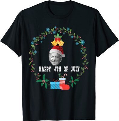 Joe Biden Happy 4th of July Ugly Santa Christmas Sweater T-Shirt