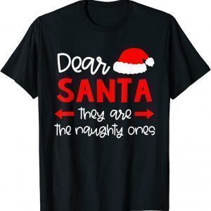 2021 Dear Santa Shirt Funny Matching Family Christmas Pajamas T-Shirt
