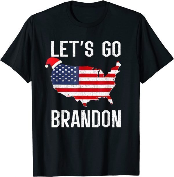 Christmas 2021 Let's Go Branson Brandon Anti Liberal Xmas Tee Shirts
