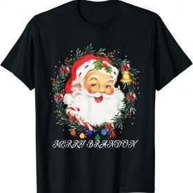 Merry Brandon Funny Christmas Santa Joe Biden Chant Gift T-Shirt