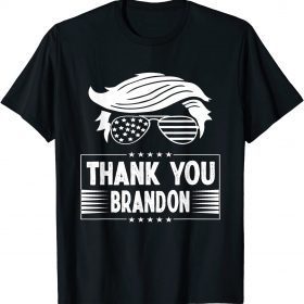 Thank You Brandon Vintage Joe Biden American Flag Shirts
