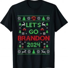 T-Shirt Let's Go Brandon 2024 Christmas Sweater