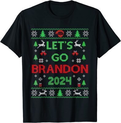 T-Shirt Let's Go Brandon 2024 Christmas Sweater