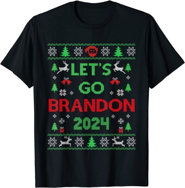 T-Shirt Let's Go Brandon 2024 Christmas Sweater