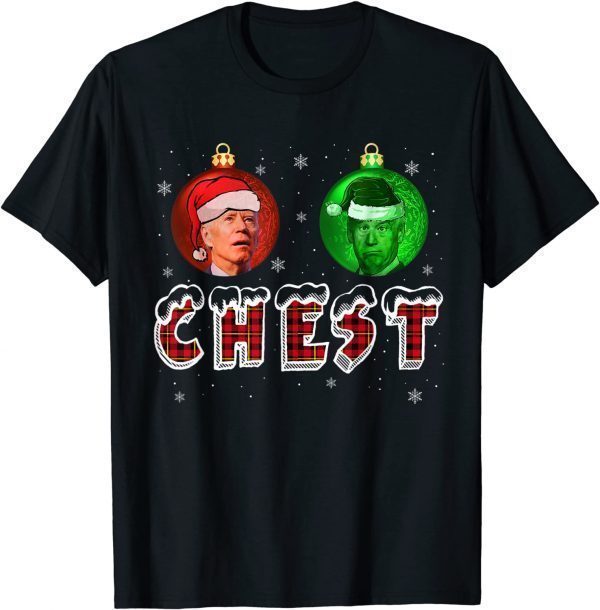 Official Chest Christmas Joe Biden funny Matching Couple Chestnuts T-Shirt