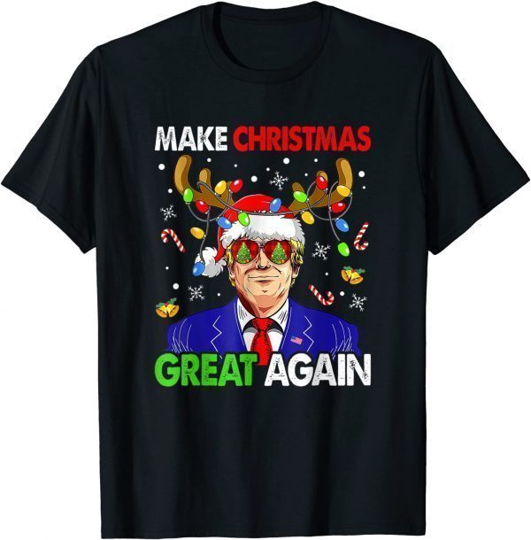 Make Christmas Great Again Funny Trump Ugly Xmas Men T-Shirt